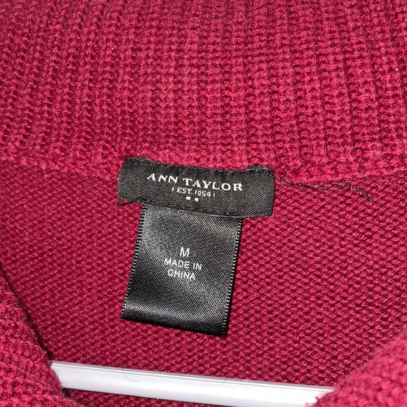Ann Taylor Maroon Knitted Jacket - Picture 2 of 5
